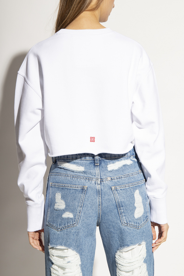 Givenchy hot sale cropped sweatshirt